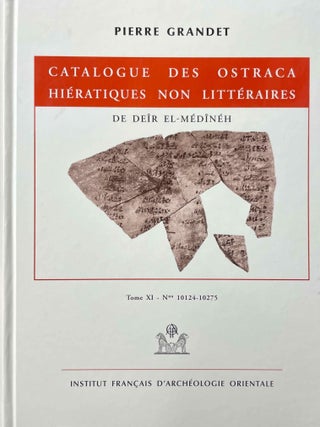 Item #M7125d Catalogue des ostraca hi&eacute;ratiques non litt&eacute;raires de Deir el-Med&icirc;neh. Tome XI:...[newline]M7125d-00.jpeg