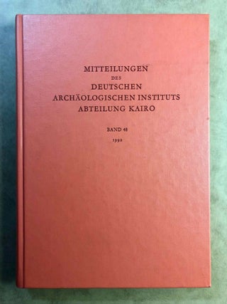 Item #M7134 Mitteilungen des Deutschen Archäologischen Instituts Abteilung Kairo (MDAIK). Band...[newline]M7134.jpg