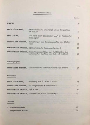 Enchoria. Zeitschrift für Demotistik und Koptologie. Band I (1971)[newline]M7135-02.jpg