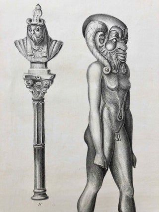 A series of highly finished engravings, by P.Q. Visconti, comprising a few of the principal objects in a collection of Egyptian antiquities, the property of Giovanni d'Athanasi, by whom the greater portion have been discovered.