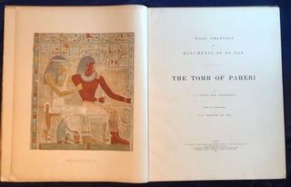 Wall drawings and monuments of El Kab. Vol. I: The tomb of Paheri. Vol. II: The tomb of Sebeknecht. Vol. III: The temple of Amenhetep III. Vol. IV: The tomb of Renni (complete set)[newline]M7150-02.jpg