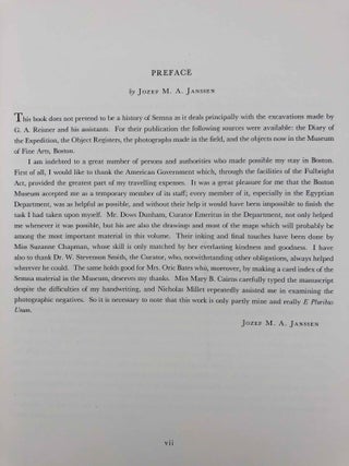 Second cataract forts. Vol. I: Semna - Kumma, excavated by George Andrew Reisner. Vol. II: Uronarti; Shalfak; Mirgissa, excavated by George Andrew Reisner and Noel F. Wheeler (complete set)