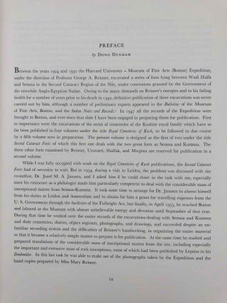 Second cataract forts. Vol. I: Semna - Kumma, excavated by George Andrew Reisner. Vol. II: Uronarti; Shalfak; Mirgissa, excavated by George Andrew Reisner and Noel F. Wheeler (complete set)