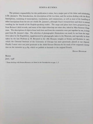 Second cataract forts. Vol. I: Semna - Kumma, excavated by George Andrew Reisner. Vol. II: Uronarti; Shalfak; Mirgissa, excavated by George Andrew Reisner and Noel F. Wheeler (complete set)