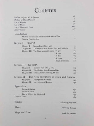Second cataract forts. Vol. I: Semna - Kumma, excavated by George Andrew Reisner. Vol. II: Uronarti; Shalfak; Mirgissa, excavated by George Andrew Reisner and Noel F. Wheeler (complete set)