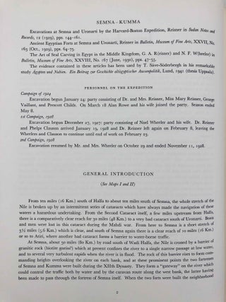 Second cataract forts. Vol. I: Semna - Kumma, excavated by George Andrew Reisner. Vol. II: Uronarti; Shalfak; Mirgissa, excavated by George Andrew Reisner and Noel F. Wheeler (complete set)[newline]M7151-10.jpg