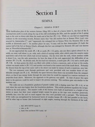 Second cataract forts. Vol. I: Semna - Kumma, excavated by George Andrew Reisner. Vol. II: Uronarti; Shalfak; Mirgissa, excavated by George Andrew Reisner and Noel F. Wheeler (complete set)