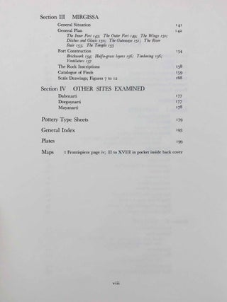 Second cataract forts. Vol. I: Semna - Kumma, excavated by George Andrew Reisner. Vol. II: Uronarti; Shalfak; Mirgissa, excavated by George Andrew Reisner and Noel F. Wheeler (complete set)