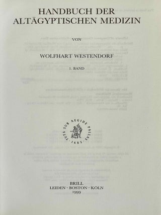 Handbuch der alt&auml;gyptischen Medizin. 2 volumes (complete set)[newline]M7154b-02.jpeg