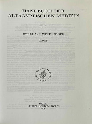Handbuch der alt&auml;gyptischen Medizin. 2 volumes (complete set)[newline]M7154b-13.jpeg