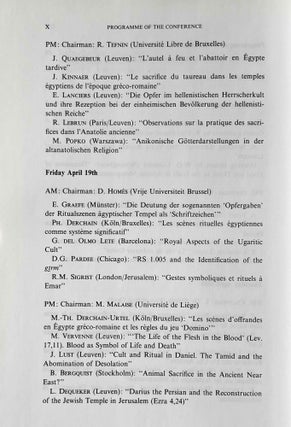 Ritual and sacrifice in the ancient Near East. Proceedings of the international conference organized by the Katholieke Universiteit Leuven from the 17th to the 20th of April 1991[newline]M7157a-05.jpeg