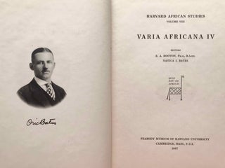 Varia Africana, Vol. IV