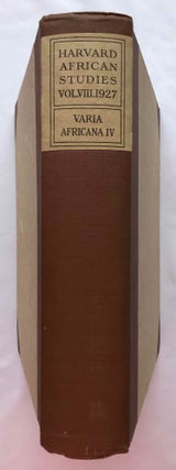 Item #M7162a Varia Africana, Vol. IV. BATES Oric - STERNS Frederick Henderson