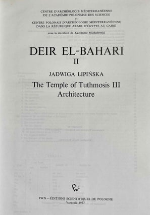 Deir el-Bahari II. The temple of Tuthmosis III: Architecture[newline]M7163a-01.jpeg