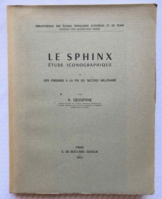 Item #M7165 Le sphinx : étude iconographique. Vol. l : Des origines à la fin du second...