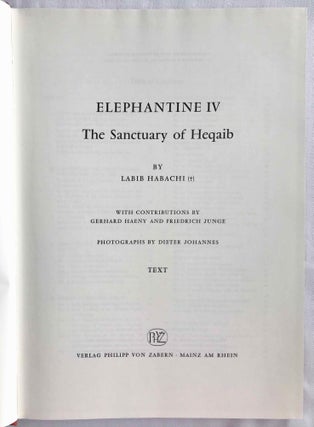 Elephantine IV. The sanctuary of Heqaib. 2 vol. (complete set)[newline]M7174-02.jpg
