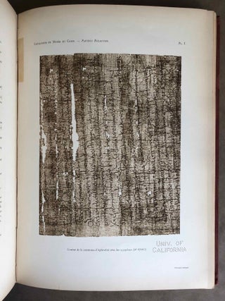 Papyrus grecs d'époque byzantine. Tome I, fasc. 1 & 2, complete in itself (Catalogue Général du Musée du Caire, Nos 67001-67089 & 67089-67124)