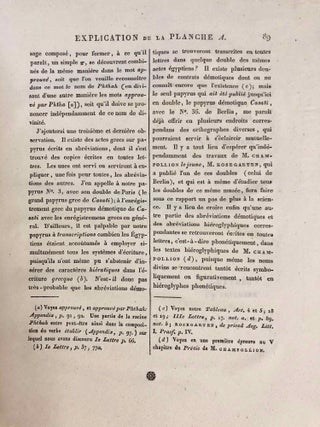 Lettres à M. Letronne ... sur les papyrus bilingues et grecs, et sur quelques autres monumens gréco-égyptiens du Musée d'antiquités de l'Université de Leide[newline]M7185-11.jpg