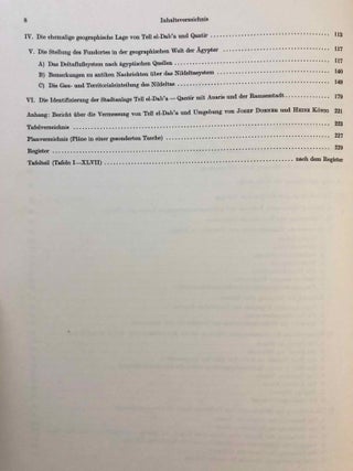 Tell el-Dab'a II: Der Fundort im Rahmen einer arch&auml;ologisch-geographischen Untersuchung &uuml;ber das &auml;gyptische Ostdelta. Main volume + Plans (complete in itself)[newline]M7189-04.jpg