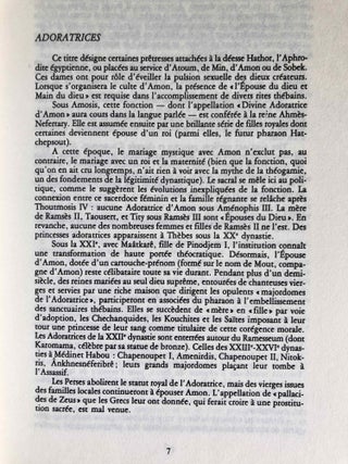 Les Pharaons. Les noms. Les thèmes. Les lieux.