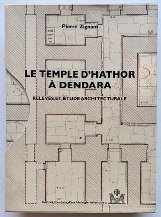 Item #M7201q Le temple d'Hathor à Dendara. Relevés et étude architecturale. Vol. I: Texte....[newline]M7201q-00.jpg