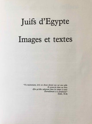 Juifs d'Egypte. Images et textes.[newline]M7202-04.jpg