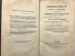 Mélanges Egyptiens. Five volumes in one.