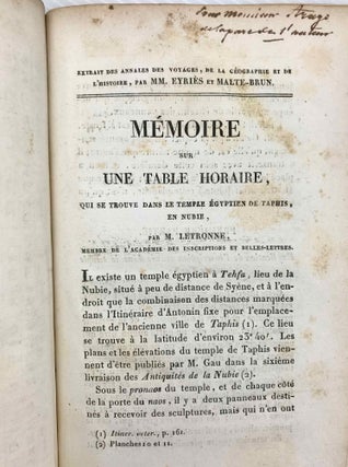 Mélanges Egyptiens. Five volumes in one.