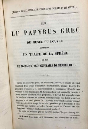Mélanges Egyptiens. Five volumes in one.