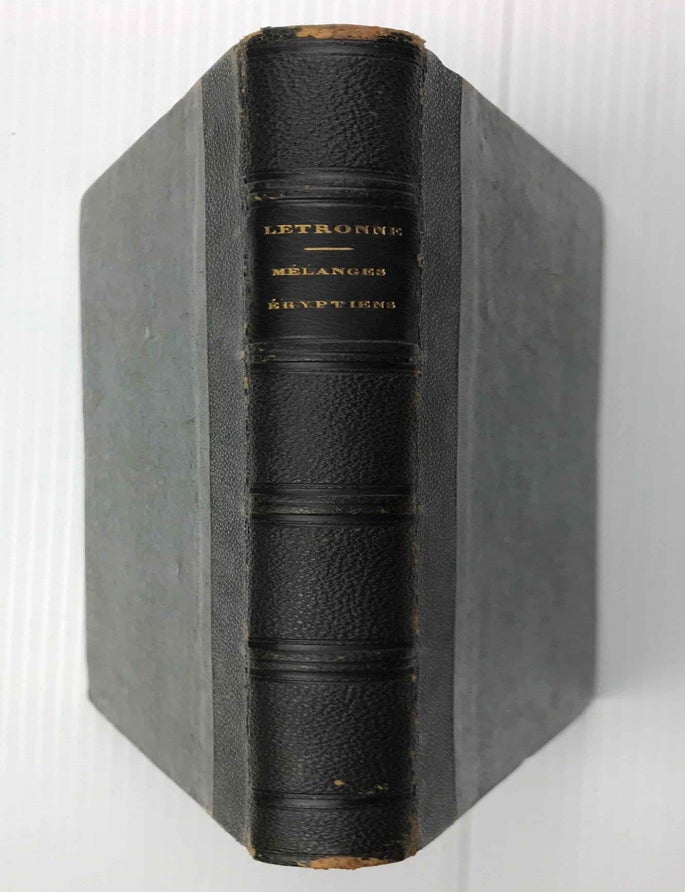 Item #M7215 M&eacute;langes Egyptiens. Five volumes in one. LETRONNE Antoine Jean.[newline]M7215.jpg