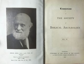 Transactions of the Society of Biblical Archaeology: Volume IX (1893).[newline]M7217a-04.jpg