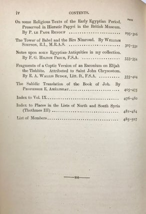 Transactions of the Society of Biblical Archaeology: Volume IX (1893).[newline]M7217a-06.jpg