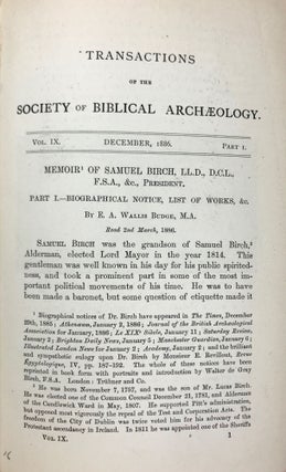Transactions of the Society of Biblical Archaeology: Volume IX (1893).[newline]M7217a-07.jpg