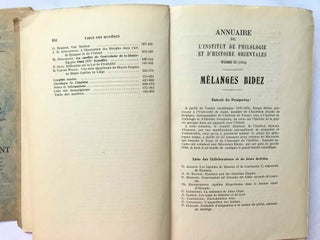 Volume offert à Jean Capart. Vol. 1 and 2 (complete)[newline]M7219_3.jpg