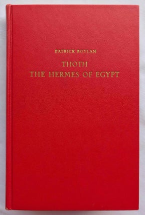 Item #M7220 Thoth, the Hermes of Egypt: A Study of Some Aspects of Theological Thought in Ancient...[newline]M7220.jpg