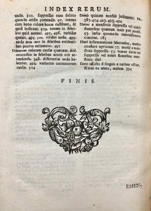 De Praesagienda Vita et Morte Aegrotantium. Libri septem. In quibus ars tota hippocratica praedicendi in aegrotis varios morborum eventus cum ex veterum Medicorum dogmatis, tum ex longa accurataq. observatione, nova methodo elucescit (translation: The Presages of Life and Death in Diseases in Seven Books, in which the Whole Hippocratic Method of Predicting the Various Terminations and Events of Diseases is Illustrated)