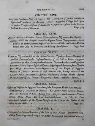 Travels in Upper and Lower Egypt: undertaken by order of the old government of France; by C. S. Sonnini, engineer in the French navy, and member of several scientific and literary societies. Followed by: Report of the Commission of Arts to the First Consul Bonaparte on the Antiquities of Upper Egypt and the present state of all the temples, palaces, obelisks, statues, tombs, pyramids, &c. of Philoe, Syene, Thebes, Tentyris, Latopolis, Memphis, Heliopolis, &c.. &c.[newline]M7229-14.jpg