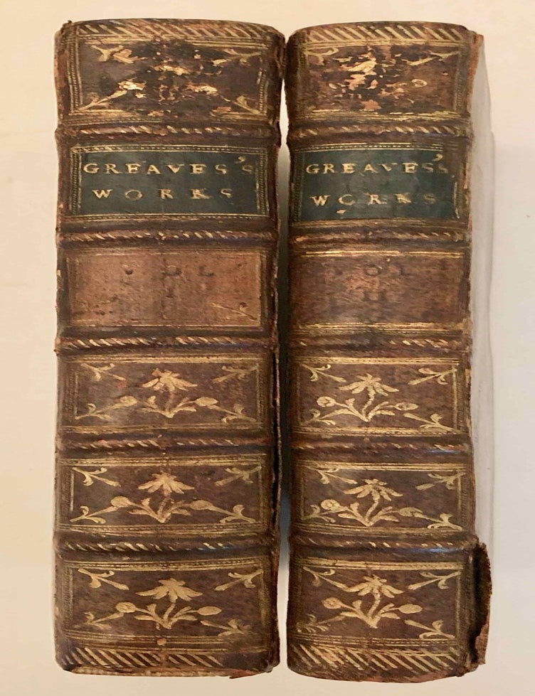 Item #M7235 Miscellaneous Works of John Greaves. GREAVES John - BIRCH Thomas.[newline]M7235.jpg