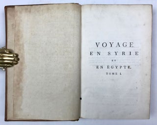 Voyage en Syrie et en Egypte, pendant les années 1783, 1784 et 1785. 2 volumes (complete set)[newline]M7236-03.jpg
