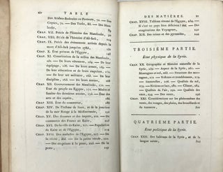 Voyage en Syrie et en Egypte, pendant les années 1783, 1784 et 1785. 2 volumes (complete set)[newline]M7236-11.jpg