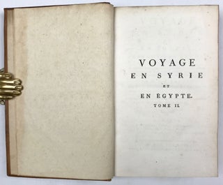 Voyage en Syrie et en Egypte, pendant les années 1783, 1784 et 1785. 2 volumes (complete set)[newline]M7236-14.jpg