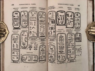An Account of Some Recent Discoveries in Hieroglyphical Literature, and Egyptian Antiquities. Including the author's original alphabet, as extended by Mr. Champollion.[newline]M7239a-29.jpg