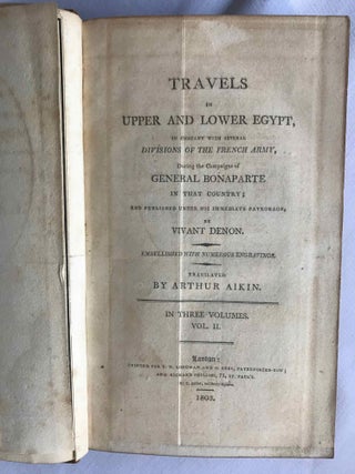 Travels in Upper and Lower Egypt. 3 volumes (complete set)[newline]M7244-11.jpg