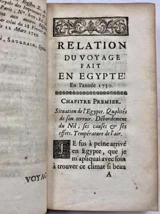 Relation du Voyage fait en Egypte, par le Sieur Granger, en l'année 1730. Où l'on voit ce qu'il y a de plus remarquable, particulièrement sur l'histoire naturelle.[newline]M7246-11.jpg
