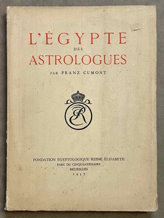 Item #M7277b L'Egypte des astrologues. CUMONT Franz[newline]M7277b-00.jpeg