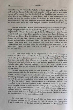 Ärztliches aus griechischen Papyrus-Urkunden. Bausteine zu einer medizinischen Kulturgeschichte des Hellenismus.