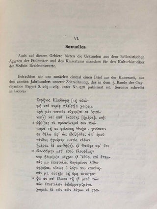 Ärztliches aus griechischen Papyrus-Urkunden. Bausteine zu einer medizinischen Kulturgeschichte des Hellenismus.