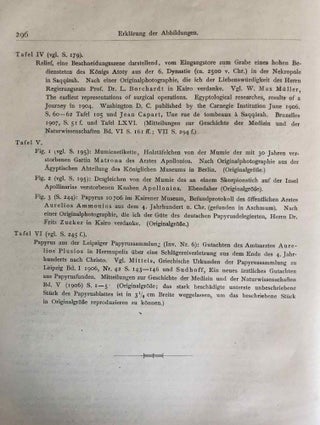 Ärztliches aus griechischen Papyrus-Urkunden. Bausteine zu einer medizinischen Kulturgeschichte des Hellenismus.