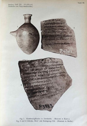 Ärztliches aus griechischen Papyrus-Urkunden. Bausteine zu einer medizinischen Kulturgeschichte des Hellenismus.