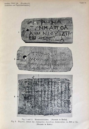 Ärztliches aus griechischen Papyrus-Urkunden. Bausteine zu einer medizinischen Kulturgeschichte des Hellenismus.[newline]M7295-27.jpg